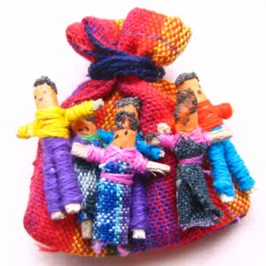 画像: 袋入り/不安や悩み事を解消★グァテマラ トラブルドール 心配人形