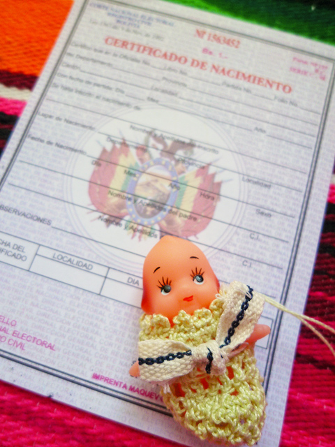 画像: 【再入荷】ミニチュア出産証明書◆エケコ人形小物＜赤ちゃんが欲しい方へ＞