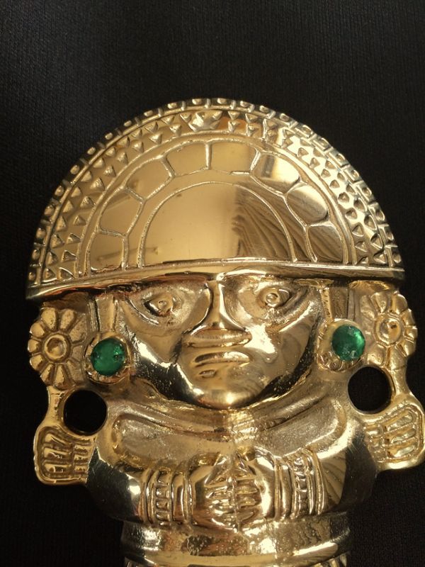 画像2: 強運と金運に恵まれるパワーが秘められた　ペルーの聖なる黄金のナイフ★トゥミ (2)
