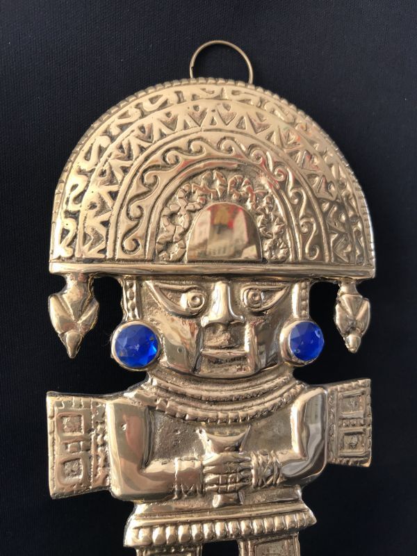 画像2: BIG!　大強運と大金運に恵まれるパワーが秘められた　ペルーの聖なる黄金の大きなナイフ★トゥミ　B (2)