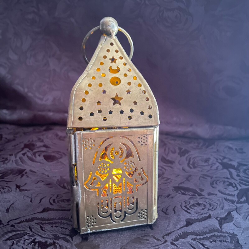画像2: モスクお守りランタン小  ハムサ   LEDライト付き (2)