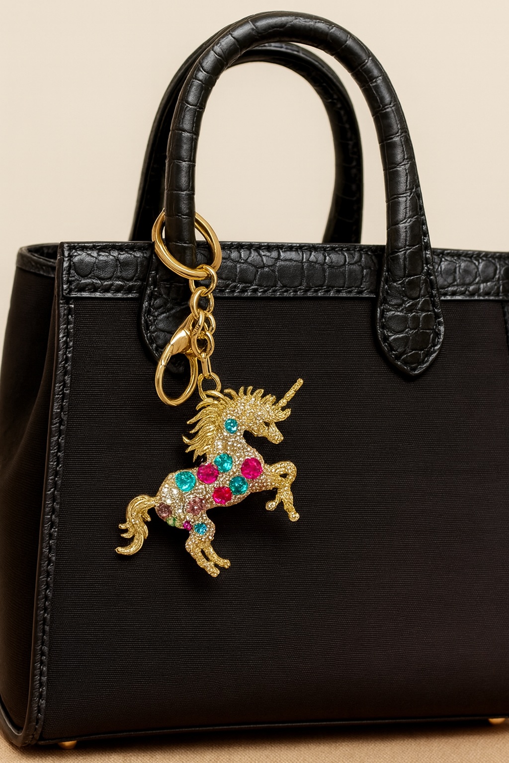 画像13: 成功と躍進の象徴！商売繫盛・出世・あらゆる勝負事のお守り【馬】カラフルジルコニアキーホルダー【2026年の干支】 (13)