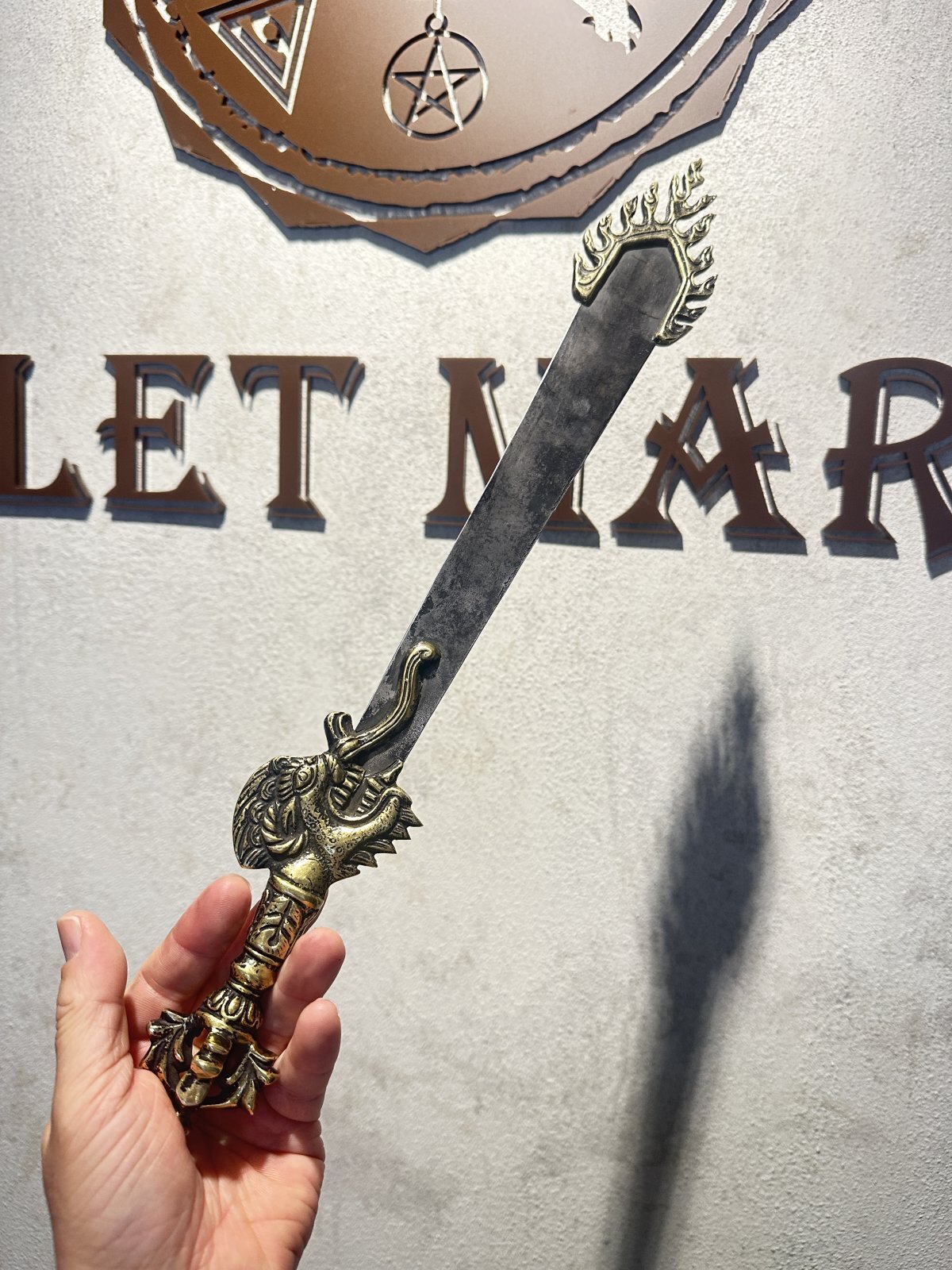 画像3: 結界を張り、悪を寄せ付けない！煩悩や悪を断ち切る！不動明王の炎剣🔥カドゥカ <チベット密教法具> (3)