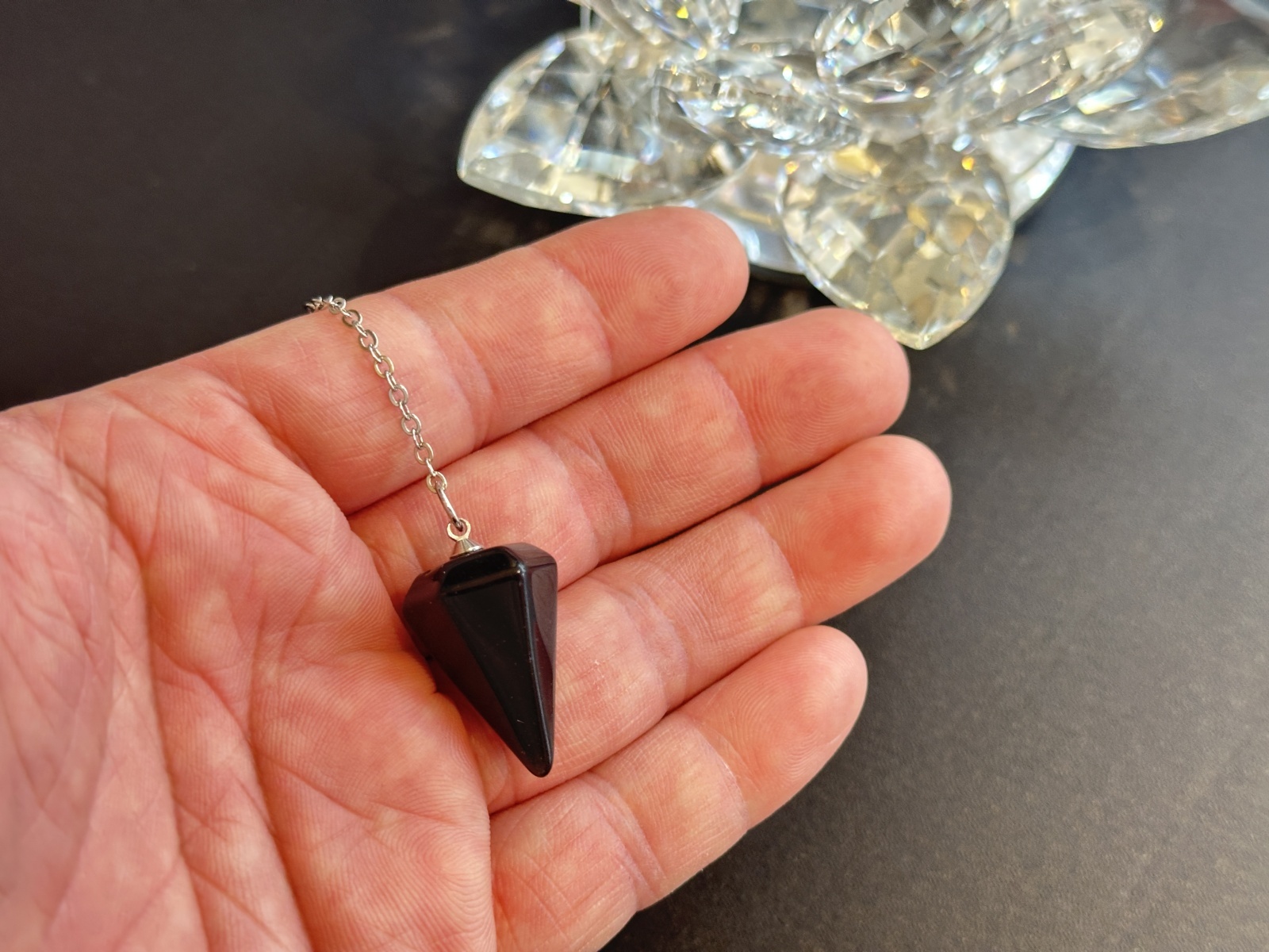 画像8: 悩み事の答えを導き出す！ペンデュラムS　強力な保護力を持つ石ブラックオニキス (8)